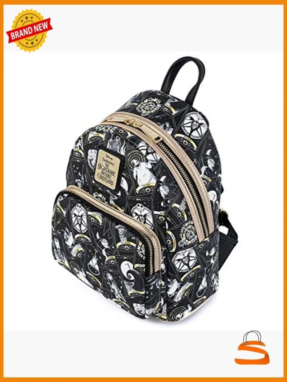 Nightmare Before Christmas Tarot Card Shoulder Bag Purse Double Strap